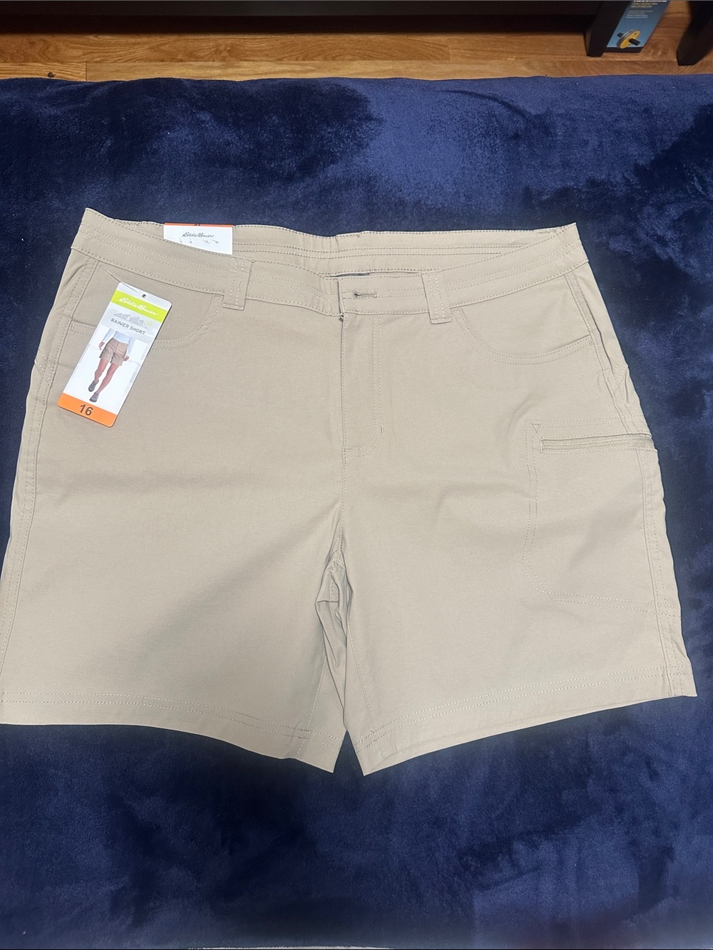 Eddie Bauer Woman’s Lightweight Tan Utility Shorts